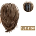 thumbnail image 2 of 8 Inch Straight Ponytail Extension Short Claw Clip Pony Tail Natural Looking Synthetic Hair Pieces for Women, 2 of 7
