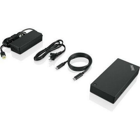 Lenovo ThinkPad USB C Dual Monitor Laptop Docking Station Gen 2 with Power Adapter
