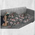 thumbnail image 6 of Shabby Flora Soft Flannel Fleece Throw Blanket, Vintage Style Vibrant Roses Leaves Bush Buds Stems Rural Area Classical, Cozy Plush for Indoor and Outdoor Use, 50" x 60", Multicolor, by Ambesonne, 6 of 6