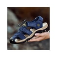 thumbnail image 7 of UKAP Men's Outdoor Closed Toe Hiking Leather Sandals Summer Camping Fisherman Shoes, 7 of 7