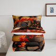 thumbnail image 4 of YST Ensemble de Couette Complète en Érable, Récolte d'Automne et d'Automne, Couette Chaude Réversible, Literie Feuilles d'Arbre pour Enfant Adolescent Adulte, Literie de l\'Action de Grâce Nature avec 2 Housses de Coussin, 4 of 5