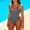 Gray, variant on YHAJDS One Piece Bathing Suit Womens Solid Color Cutout Back Monokini