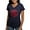 Navy, variant on - Alpha Sigma Phi Red Seal T Shirt - Women's V-Neck Dark T-Shirt