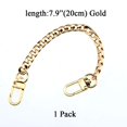 thumbnail image 5 of Hahiyo Mini Pochette Monedero Correa De Cadena Delgada Ancha 7 Mm Para Lv Longitud 7,9 Pulgadas Extra Gruesa 2,6 Mm Oro Brillante Para Bolso Cartera Embrague Cómoda Correa Plana De Metal 1 Paquete, 5 of 5