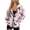 Cherry Polka Dot Pattern, variant on HELLHERO Christmas Calf Full Zip Hoodie Drawstring with Stretch Polyester Fabric Womens Zip Up Hoodies for Fall Travel