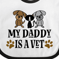 thumbnail image 4 of Inktastic Veterinarian Daddy is a Vet Boys or Girls Baby Bib, 4 of 4