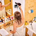 thumbnail image 5 of Hair Dryer Holder, Strong Adhesive Installation, Gray/White, Blow Dryer Hanger Wall Mount, Hair Dryër Stands, Heat-Resistant Design, For Bathroom Home Salon Hotel Gym Locker Room, 5 of 9