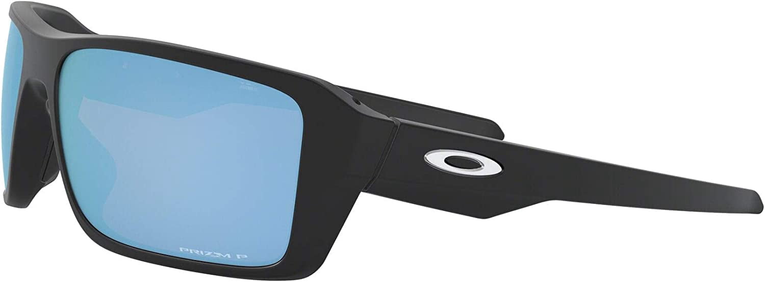 Oakley Men's OO9380 Double Edge Polarized Rectangular Sunglasses