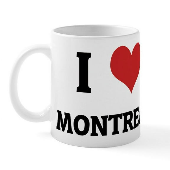 CafePress - I Love Montreal Mug - 11 oz Ceramic Mug - Novelty Coffee Tea Cup