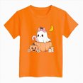thumbnail image 2 of Futezty Kids Girls Boys T Shirts Short Sleeve Halloween Pumpkin Tops Shirt Casual Tee for Base Layer Fall Tops Tees 12M-14T, 2 of 5