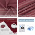 thumbnail image 4 of Red Striped Blackout Curtains for Bedroom/Living Room, Thermal Insulated Kitchen Curtains, Vintage Stripes Ombre Grommet Darkening Window Treatment Drapes 42"x63"x2, 4 of 8