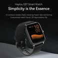 thumbnail image 2 of reloj inteligente Irfora 2021 Versión global más reciente Reloj inteligente Haylou GST (LS09B) Pantalla a color de 1,69 pulgadas BT5.0 IP68 Monitor de sueño / frecuencia cardíaca / oxígeno en sangre a Irfora reloj inteligente, 2 of 7
