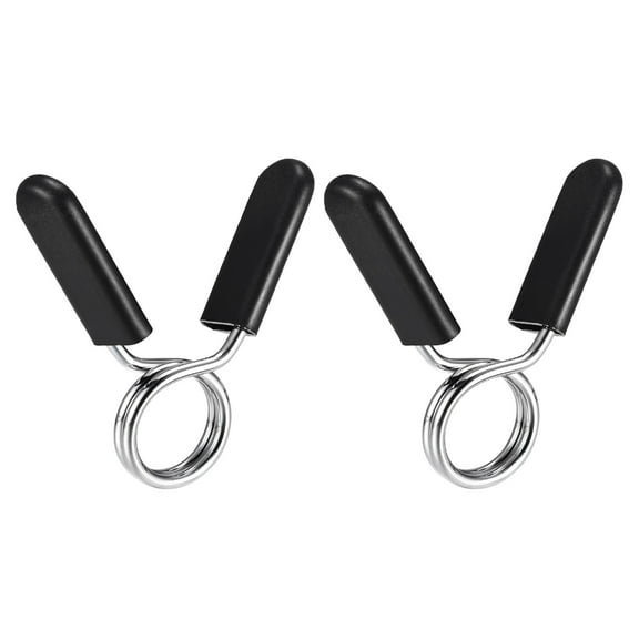 Uxcell 24mm Gym Weight Bar Barbell Dumbbell Lock Clamp Tool Spring Clip 2 Pack