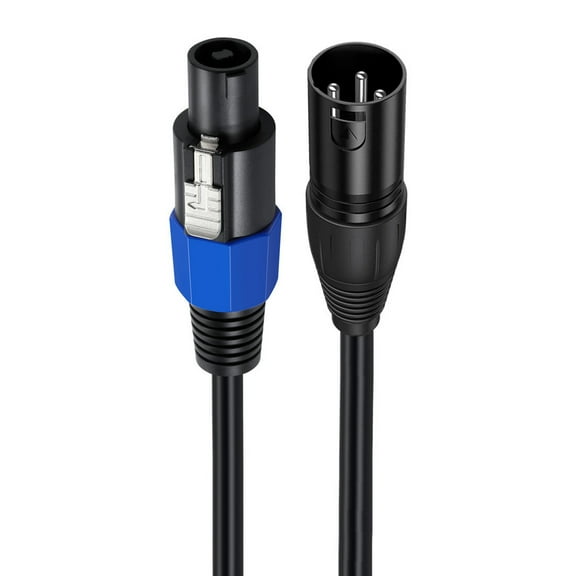 Speakon to XLR Male Cable Speakon Plug Male to XLR Male Extension Cable with Twist Lock for Studio Microphone