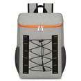 thumbnail image 3 of Mochila Hielera Gran Capacidad para Picnics al Aire Libre Senderismo Pesca ( ) gris naranja, 3 of 4