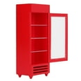 thumbnail image 1 of Dollhouse Vertical Refrigerator, Dollhouse Refrigerator Premium Birch Simulation Stimulate  For Decoration Red, 1 of 8