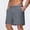 Dark Gray, variant on Fnooota Mens Workout Shorts, Elastic Waist Gym Above the Knee Summer Athletic Shorts Dark Gray Size S-5XL