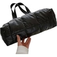 thumbnail image 3 of LinYooLi Puffer Tote Bag for Women Boho Quilted Handbag Padded Shoulder Bag Winter Soft Lightweight, 3 of 8