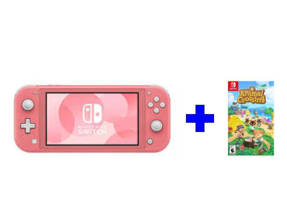 Nintendo Switch Lite Console, Turquoise - Animal Crossing Game Nintendo Switch Lite Console, Turquoise - Animal Crossing Game