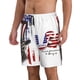 thumbnail image 2 of Fotbe Patriotic Skull Art Trajes de Baño Estampados para Hombre, Shorts de Verano de Secado Rápido, Ropa de Playa, Bañadores-Small, 2 of 6