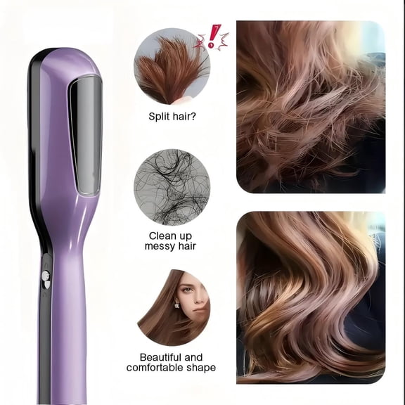 2 In1 Women Hair Split Ends Trimmer Cordless Split End Remover Automatic Split End Trimmer With Blue Light Hair Care Split End Hair Trimmer For Dry Damaged Brittle