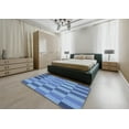 thumbnail image 5 of Ahgly Company Machine Washable Indoor Rectangle Transitional Day Sky Blue Area Rugs, 5' x 7', 5 of 7