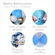 thumbnail image 5 of Toystoory Elegantes decoraciones azules de feliz cumpleaños de 105 piezas para niños, hombres y adolescentes, juego de globos de fiesta Kits de decoración para fiestas, 5 of 6