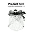 thumbnail image 3 of Bridal Fascinator Hat Wedding Veil Fascinator Tea Party Hat Mesh Lace Headband, 3 of 8