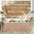 thumbnail image 2 of Rustic Wedding Backdrop Floral Bridal Shower Background Nothing Fancy Just Love Wedding Party Decorations Photo Booth Props, 2 of 6