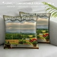 thumbnail image 3 of JEUXUS Throw Pillow Cover Vermont Scenery Rural Dining Room Landscape Nature, 3 of 5