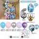 thumbnail image 3 of Globos de aluminio de la princesa Elsa de Disney Frozen, decoraciones para fiestas de cumpleaños de niñas, baby shower, suministros de aniversario, 3 of 5