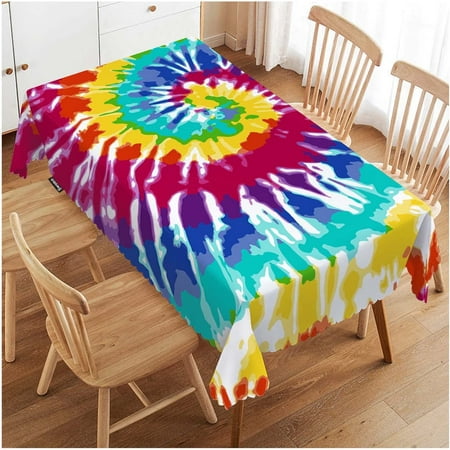 

WISH TREE Cow Table Covers Farm Cattle Cow Skin Print Black White Spots Wipeable Tablecloth Kitchen Dinning Tabletop Decoration Table Cloth for Outdoor and Indoor Use