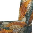 thumbnail image 4 of Designart "Earthy Euphony Hardedge Art wall decor VI" Multi-Color Abstract Upholstered Accent Chair - Modern Arm Chair For Bedroom, 4 of 7
