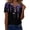 #722Black, variant on Summer Tops for Women Casual T-Shirts Shirts Graphic Tee Short Sleeve Top Floral Print Loose Top