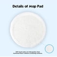 thumbnail image 2 of LTWHOME Replacement 8.6 Inch Soft Mop Pads Fit for Bissell Spinwave 2039 Series 2039A 2124 (Pack of 12), 2 of 3
