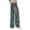 Blue-A, variant on Kids Girls Jeans Elastic High Waist Wide Leg High Waist Denim Pants Teen Girl Clothes for Girls 9-10 Years