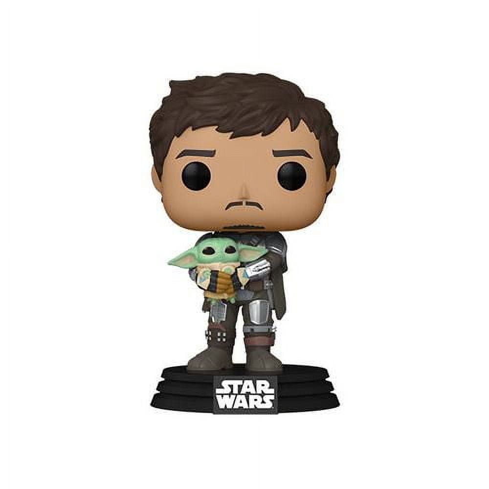 Funko POP Star Wars: Mandalorian- Mando Holding Child Vinyl Figure