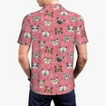 thumbnail image 2 of Polo Shirts for Men, Abstract Cute Cat Face Pink Cuteness Casual Mens Polo Shirts Short Sleeve Button Down Classic Mens Golf Polo Shirts, 2 of 7
