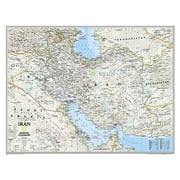 Angle View: National Geographic: Iran Classic Wall Map (30.25 X 23.5 Inches)
