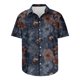 thumbnail image 4 of Blusa y camisa de manga corta con cuello vuelto para hombre, moda de verano, estampado floral, camisa de manga corta con solapa, blusa para hombre, 4 of 4