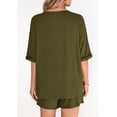 thumbnail image 3 of Shine Up Womens 2 Piece Sets Casual Short Sleeve Tops and Shorts Outfits Summer Lounge Set, 3 of 3