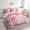 Pink White, variant on 7 Pcs Pink Bowknot Bed in a Bag Twin,Vintage Damask Comforter Set Gifts Women Wedding,Antique Victorian Baroque Bedding with Comforter,Girly Princess Dreamy Quilt Cover