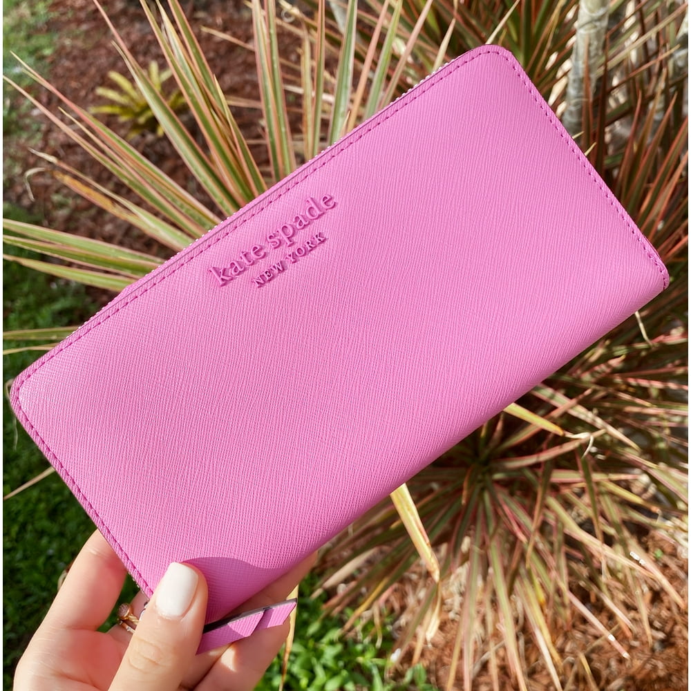Kate Spade☆Shaggy Embossed Zip-around Continental Wallet (kate