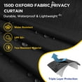 thumbnail image 5 of EAGLE PEAK Portable Privacy Tent Changing Room for Pop-up Canopy Fits Canopies with Cross Bars Outdoor Hanging Privacy Curtain, Black, 5 of 7
