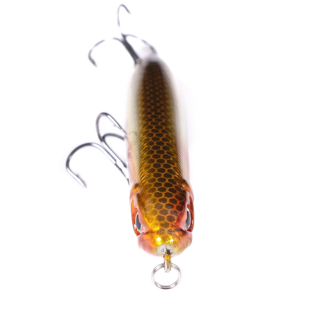 HENGJIA Fishing Lures, Pencil Popper Fishing Lure Long Casting Sinking Hard Bait Topwater Lures for Bass Trout Walleye Redfish Freshwater Saltwater