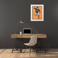thumbnail image 3 of Penfield, Edward 25x32 White Modern Wood Framed Museum Art Print Titled - American Football Player, 3 of 4
