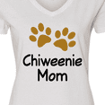thumbnail image 4 of Inktastic Chiweenie Mom Paw Print Women's V-Neck T-Shirt, 4 of 5