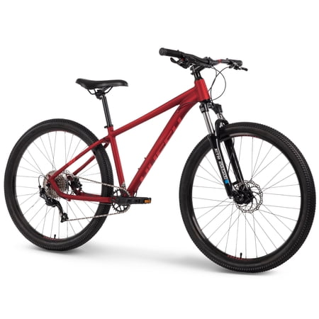 Huffy Dakari 27.5-inch 9-Speed Aluminum Hardtail Mountain Bike for Men  Red