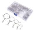 thumbnail image 3 of Anillos de llave de 100pcs con 100 anillos abiertos y 100 tornillos accesorios llavero de bricolaje, 3 of 5