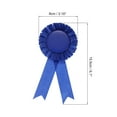 thumbnail image 2 of Uxcell Blank Award Ribbon, Rosette Ribbon Honorable Prize Recognition Ribbon, Blue, 6Pack, 2 of 5